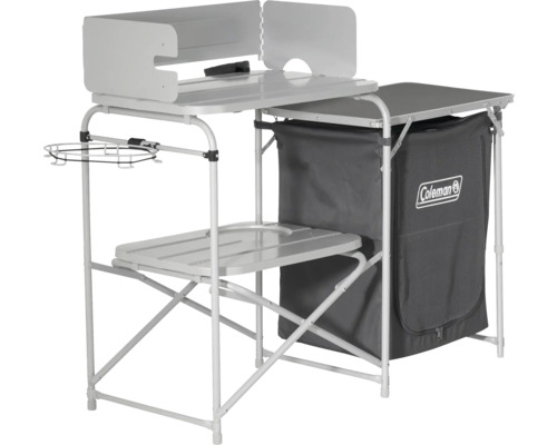 Cuisine de camping Coleman avec sac de rangement et pare-vent
