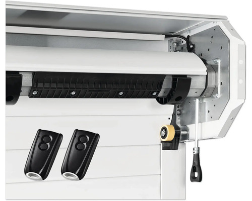 Rollladen mit zwei Fernbedienungen