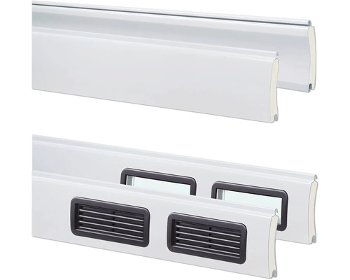 Profilés de volet roulant avec et sans fentes d''aération