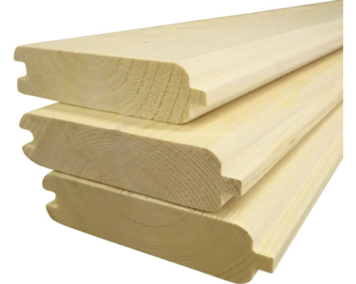 Trois panneaux de bois avec rainure et languette