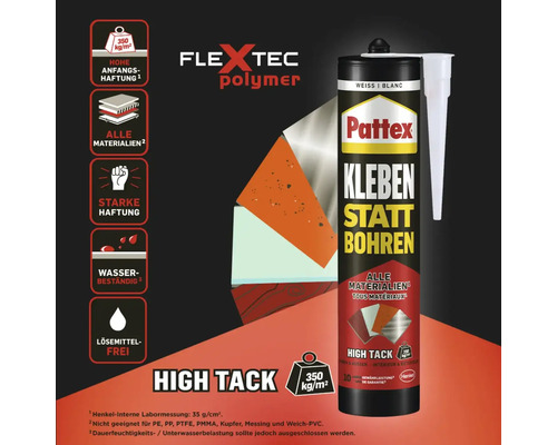 Pattex Kleben statt Bohren Montagekleber im Spender mit Produkteigenschaften