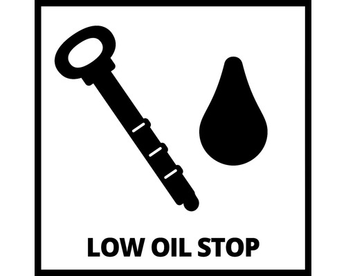 Symbole d''arrêt en cas de niveau d''huile bas