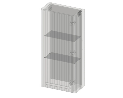 Armoire de salle de bain avec étagères