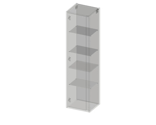 Hochschrank mit Glasböden