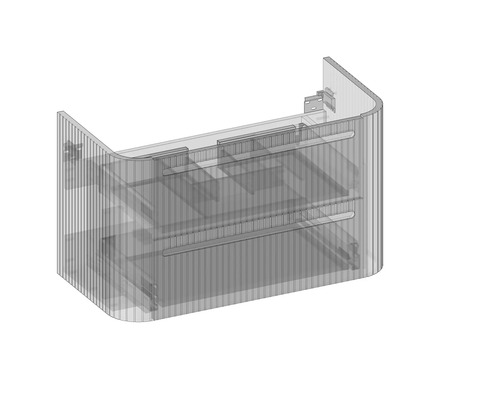 Dessin d''un meuble sous-lavabo