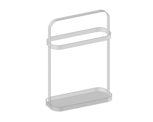 Porte-serviettes sur pied avec deux barres