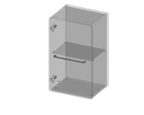 Armoire suspendue avec une porte et une étagère