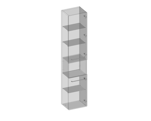 Armoire haute avec quatre étagères