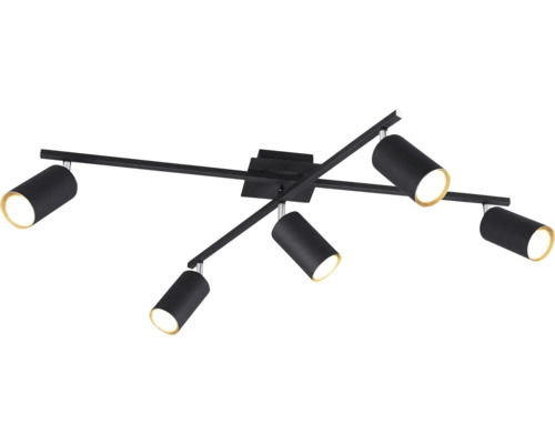 Plafonnier avec cinq spots