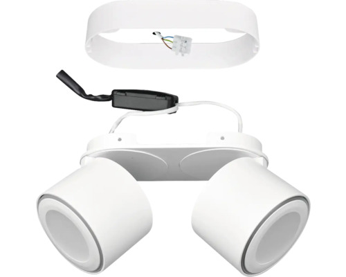 Luminaire apparent avec deux spots