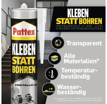 Pattex Kleben statt Bohren Montagekleber Kartusche mit Eigenschaften und Anwendungsbereichen
