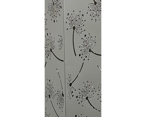 Panneau décoratif avec motif pissenlit découpé