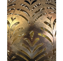 Dekorative Metallleuchte mit Blattmuster