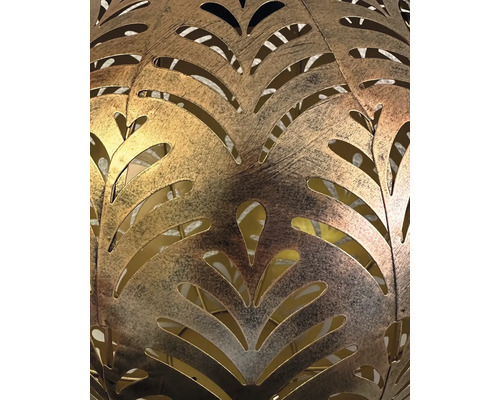 Dekorative Metallleuchte mit Blattmuster