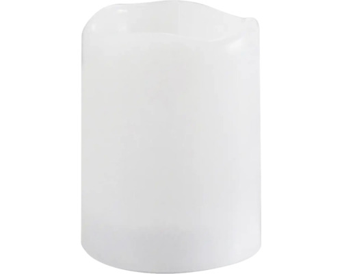 Weisse LED Echtwachskerze