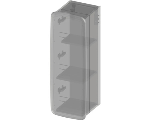 Armoire de salle de bain avec trois étagères