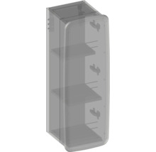 Hängeschrank mit 1 Tür Devo Oval rechts BxHxT 34x94x33 cm light grey/natural oak wood/grey