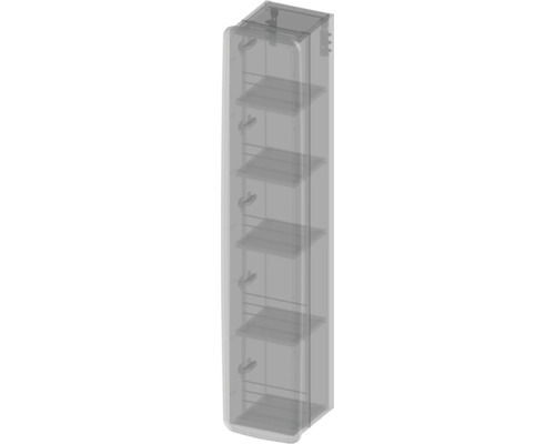 Armoire de salle de bain avec cinq étagères