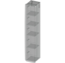 Armoire de salle de bains étroite avec cinq étagères