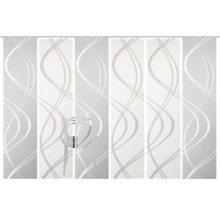 Panneau japonais Tiberio gris 60x245 cm lot de 6