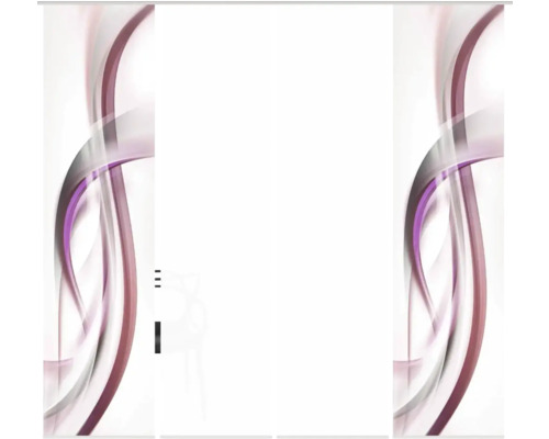 Schiebegardine mit abstraktem Muster