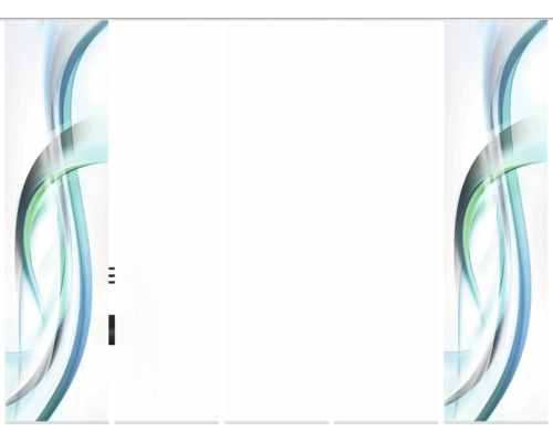 Roll Up Display mit abstraktem Design