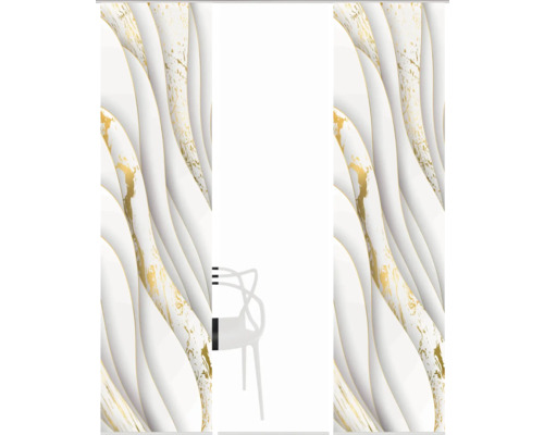 Motif de papier peint avec des lignes ondulées et un effet marbré