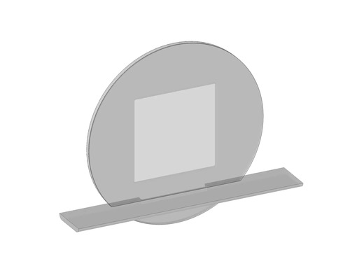 Cadre photo rond décoratif avec support