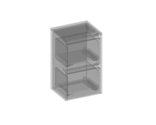 Armoire avec deux tiroirs