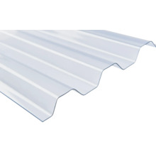 Plaque ondulée translucide en plastique