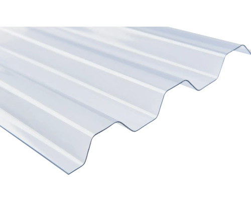 Plaque ondulée translucide en plastique