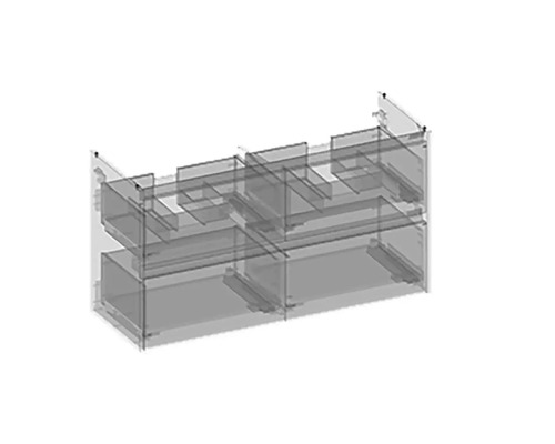 Meuble sous-lavabo avec tiroirs pour la salle de bain