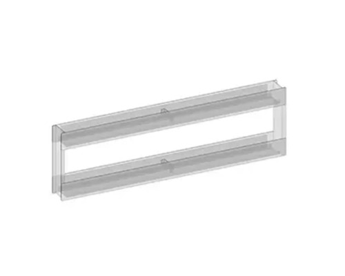 Étagère transparente en plastique