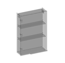 Armoire de toilette Devo Etna 2.0 gauche lxhxp 45x70x16 cm polar aland pine