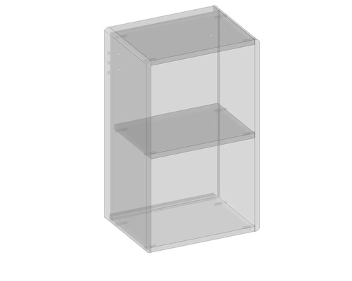 Armoire murale avec deux étagères