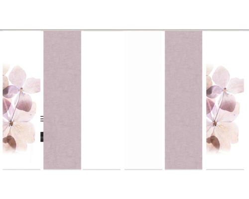 Panneau japonais avec motif floral