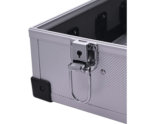 Detailansicht eines Werkzeugkoffers mit Verschluss