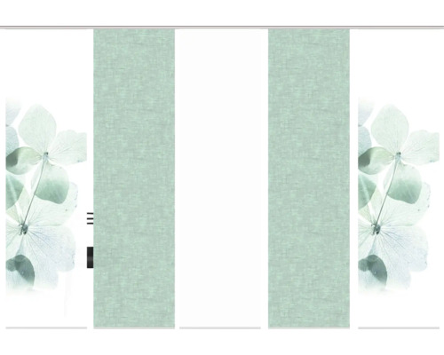 Panneau coulissant avec motif floral