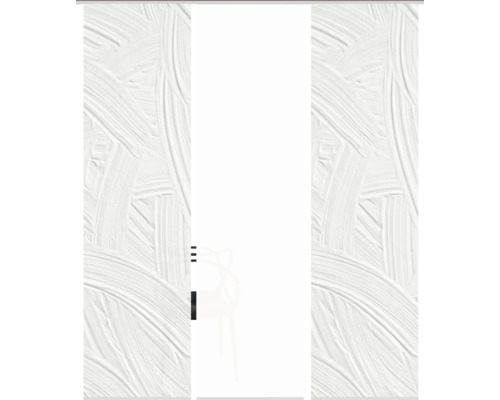 Porte coulissante avec motif abstrait pour l''aménagement intérieur