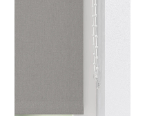 Store enrouleur gris avec chaînette