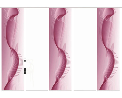 Schiebegardine mit abstraktem Muster für Fensterdekoration