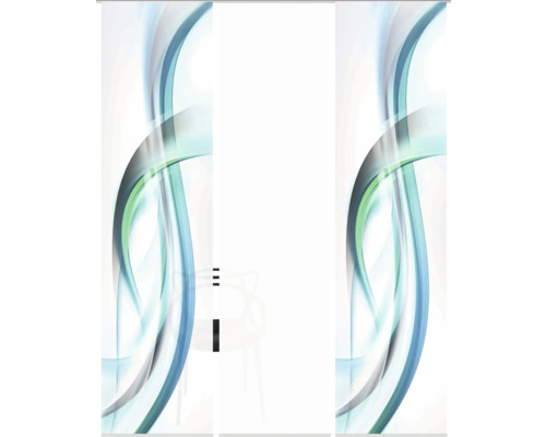 Schiebetür mit abstraktem Muster für Inneneinrichtung