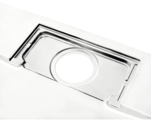 Edelstahl-Spülenabdeckung mit rundem Ausschnitt