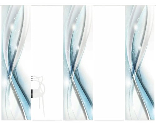 Roll-Up-Display mit abstraktem Design für Werbung und Präsentationen