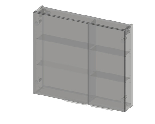 Armoire de toilette à miroir avec étagères