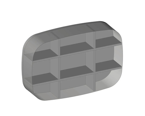 Étagère avec compartiments de rangement