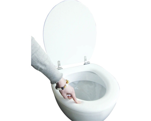 Abattant WC ADOB Premium Soft blanc rembourr HORNBACH