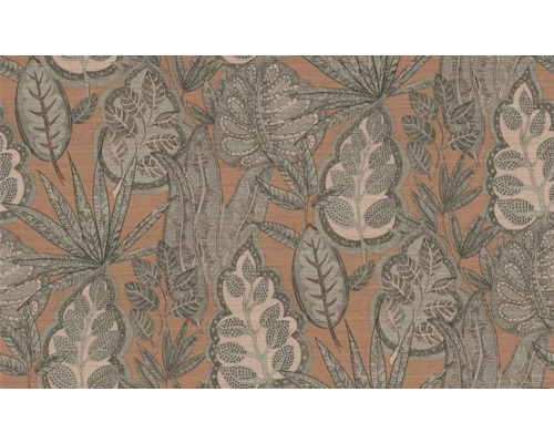 Papier peint avec motif de feuilles tropicales