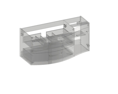 Meuble sous-vasque avec tiroirs et espace de rangement