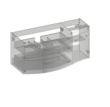Waschtischunterschrank mit Schubladen und Tür